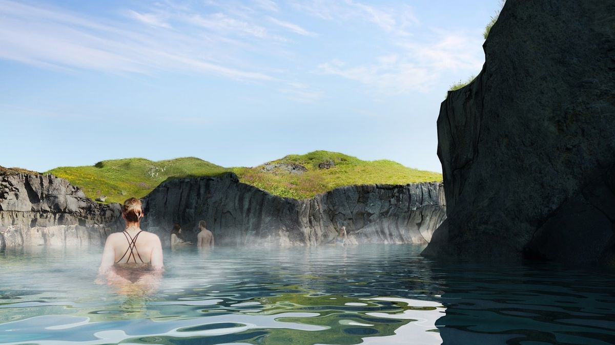 Island se pyšní novou geotermální lagunou. Nabízí výhledy na oceán